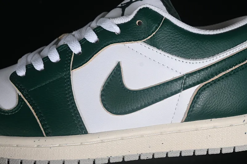 All categories Air Jordan Jordan series basketball shoes Air Jordan 1 Low Z version Air Jordan 1 Low AJ1 Joe 1 white and green low-top cultural casual sneakers FQ7687-300